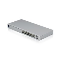 Коммутатор Ubiquiti USW-24-POE / 24 Gigabit Ethernet Ports / 16 PoE+ Ports / 2 SFP Ports