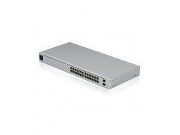 Коммутатор Ubiquiti USW-24-POE / 24 Gigabit Ethernet Ports / 16 PoE+ Ports / 2 SFP Ports