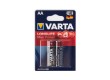 Батарейка VARTA Longlife Power Max Mignon 1.5V - LR6/AA 2 шт в блистере