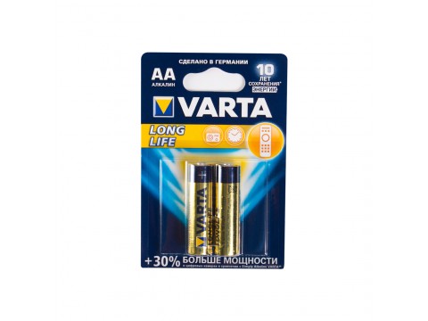 Батарейка VARTA Longlife Mignon 1.5V - LR6/ AA 2 шт в блистере