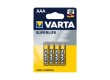 Батарейка VARTA Superlife (Super Heavy Duty) Micro 1.5V - R03P/AAA 4 шт. в блистере