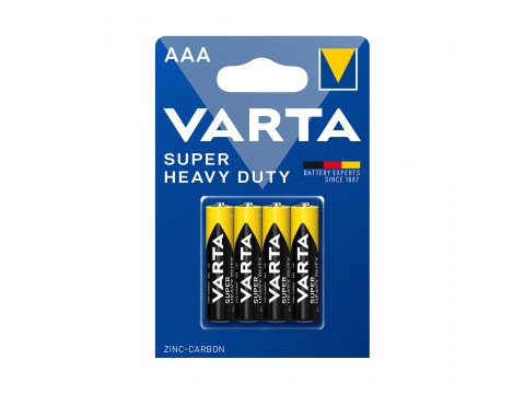 Батарейка VARTA Superlife (Super Heavy Duty) Micro 1.5V - R03P/AAA 4 шт. в блистере