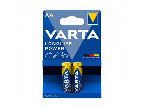 Батарейка VARTA Longlife Power Mignon 1.5V - LR6/AA 2 шт в блистере