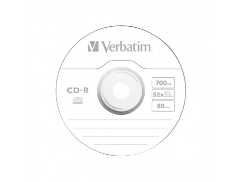 Диск CD-R Verbatim (43437) 700MB 10штук Незаписанный
