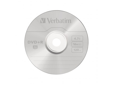 Диск DVD+R Verbatim (43550) 4.7GB 50штук Незаписанный