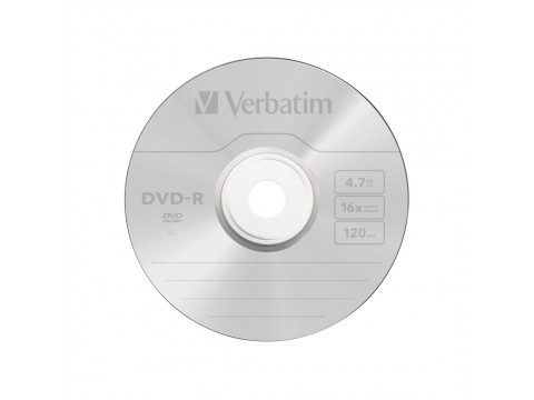 Диск DVD-R Verbatim (43547) 4.7GB 1штука Незаписанный