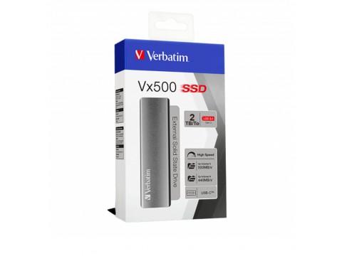 Внешний SSD диск Verbatim VX500 47454 2TB Серый
