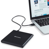 Привод оптический Verbatim Usb 2.0 Light Ver. черный
