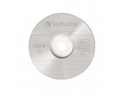 Диск CD-R Verbatim (43352) 700MB 25штук Незаписанный