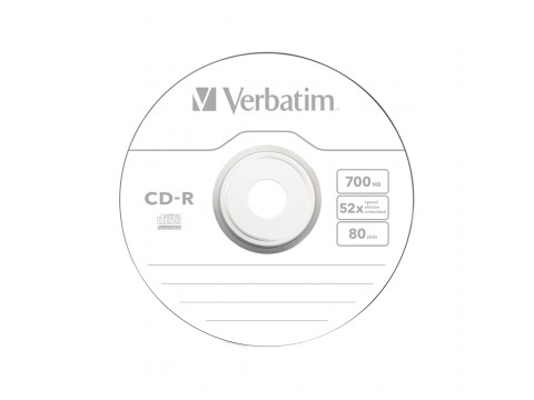 Диск CD-R Verbatim (43432) 700MB 25штук Незаписанный