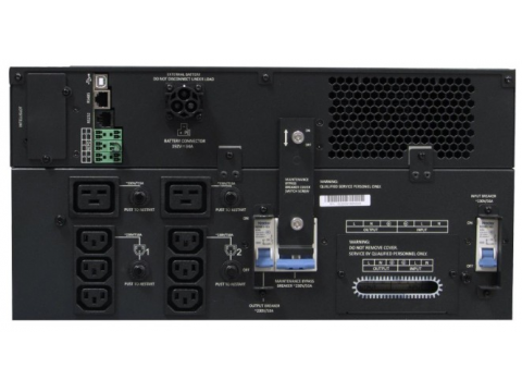 Vertiv Liebert GXT5 1ph UPS, 6kVA, input plug hardwired, 5U, output 230V, hardwired, output socket groups (6)C13 & (2)C19, rackmount kit, RDU101 Communications Card, 3-year warranty