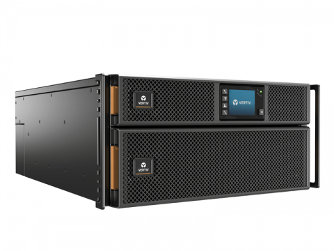 Vertiv Liebert GXT5 1ph UPS, 5kVA, input plug - hardwired, 5U, output – 230V, hardwired, output socket groups (6)C13 & (2)C19
