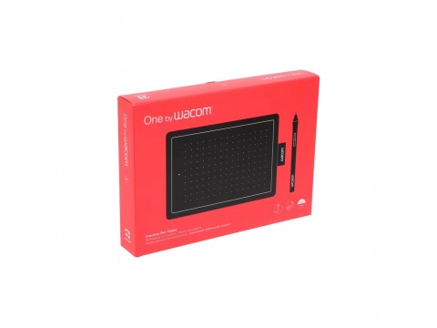 Графический планшет Wacom, One by Wacom (CTL-472-S), чёрный, снижена цена