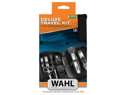 Триммер для усов и бороды Wahl Travel Kit Deluxe черный-серебро