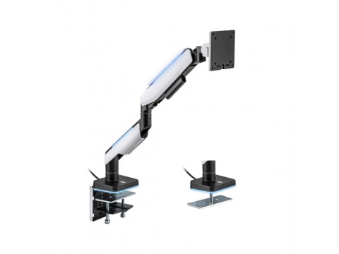 Настольный кронштейн с газлифтом XG MGG-1749 white для 1 монитора (17"-49") Белый