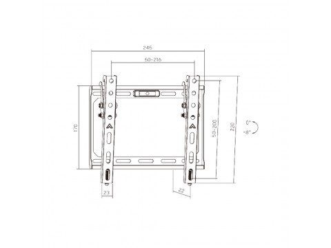 Кронштейн XG W-1343T для ТВ и мониторов 13"-43"