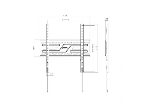 Кронштейн XG WB-3275F для ТВ и мониторов 32"-75"