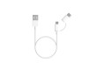 Интерфейсный кабель Xiaomi 30cm MICRO USB and Type-C Белый