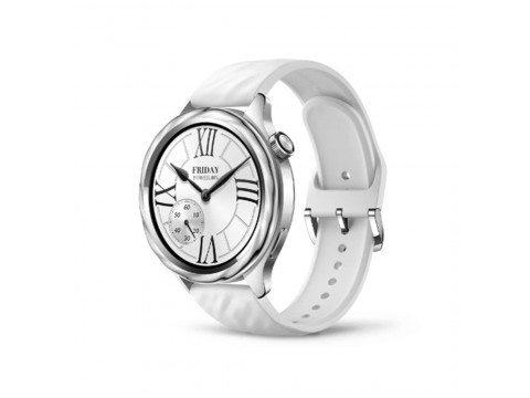 Комплект из ремешка и безеля для часов Xiaomi Watch S4 Bezel and Strap Kit-Liquid Silver