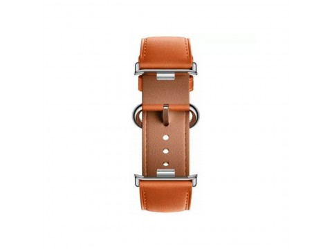Кожаный сменный браслет Xiaomi Leather Quick Release Strap Coral orange