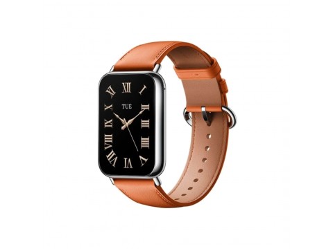 Кожаный сменный браслет Xiaomi Leather Quick Release Strap Coral orange