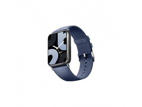 Кожаный сменный браслет Xiaomi Leather Quick Release Strap Glacier Blue