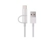 Интерфейсный кабель Xiaomi 100cm MICRO USB and Type-C Белый