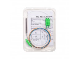 Сплиттер оптоволоконный PLC А-Оптик 1х2 SC/APC 1,5m SM