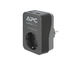 APC Essential SurgeArrest 1 Outlet 2 USB Ports Black 230V Russia