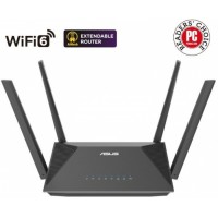 Беспроводной роутер ASUS RT-AX52 AX1800 AiMesh, 2.4 GHz/5 GHz,  90IG08T0-MO3H00, Черный
