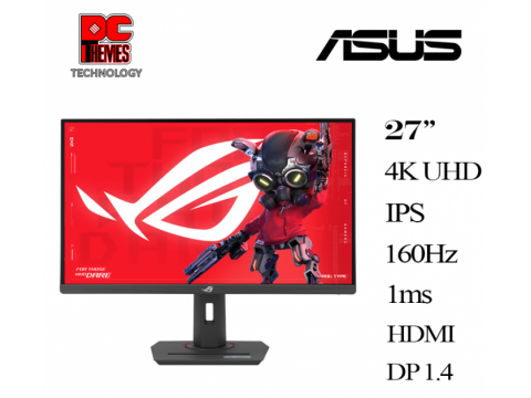 Монитор ASUS ROG Strix XG27UCS 27" IPS 16:9 UHD(3840x2160x160Hz),400cd,1K:1,1ms,95% DCI-P3,DP,HDMI,USB-C,HDR10