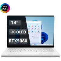Ноутбук ROG Zephyrus GA403WW-QS099W/Plat Wht/R9 HX370/RTX5080/32G/D5X/1T PCIE/14 OLED WQXGA+ 16:10 400nt HDR/W11/BAG