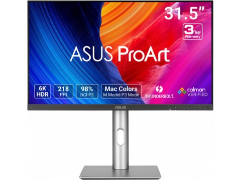Монитор ASUS PA32QCV 32" IPS 6K (6016x3384x60Hz),400cd,1.5K:1,5ms,TBx2,98% DCI-P3,DP,HDMI,USB-C