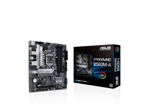 Сист. плата ASUS PRIME B560M-A, B560, 1200, 4xDIMM DDR4, 2xPCI-E x16, 1xPCI-Ex1, M.2, 6xSATA, DP, 2xHDMI, BOX