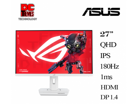 Монитор ASUS ROG Strix XG27ACS 27" QHD(2560x1440x180Hz),350cd,1K:1,1ms,G-SYNC,97% DCI-P3,HDR,DP,HDMI,USB-C,WHITE