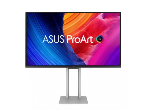 Монитор ASUS PA27UCDMR OLED,27",16:9 UHD (3840x2160x240Hz),1k cd/m2,1.5M:1,0.1ms,2xTB4.HDMI,DP,USBC 96W,Sp 3W,HDR10