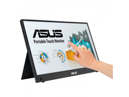 Монитор ASUS ZenScreen Touch MB16AMT,15.6" FHD(1920x1080x60Hz),IPS,10p touch,Built-in Batt,mHDMI,kickstand,tripod socket
