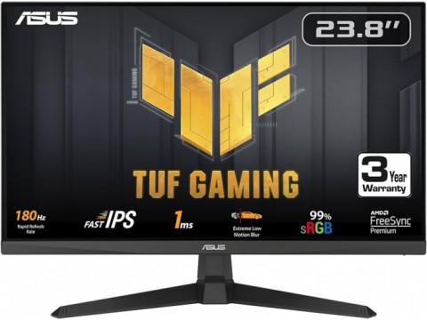 Монитор ASUS VG249Q3A / IPS / 23.8" / 16:9 FHD / 180Hz / 250cd/m2 / 1000:1 / 178/178 / 1ms / 2HDMI / DP / Sp2W