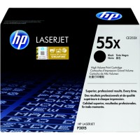 Картридж лазерный HP CE255X черный, для Laser Jet P3015/P3011, 12500 страниц, повышенной емкости