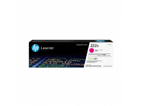 HP W2223X 222X High Yield Magenta Original LaserJet Toner Cartridge  for Color LaserJet Pro MFP 3303, up to 2500 pages