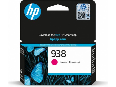 HP 4S6X6PE 938 Magenta Original Ink Cartridge  for OfficeJet Pro 9730/9720, up to 800 pages.