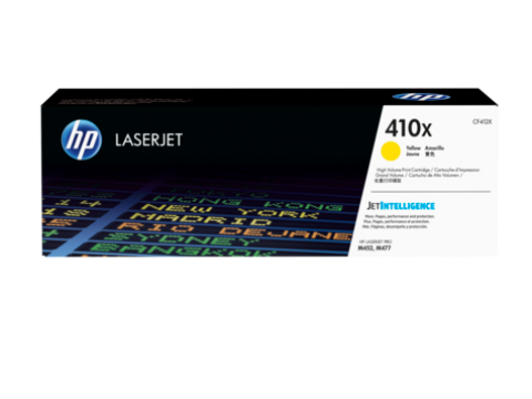 Картридж HP 410X, желтый / 5000 страниц (CF412X)