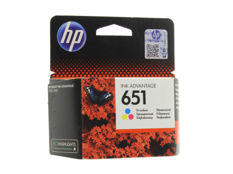 Картридж HP Ink Advantage 651 трехцветный (C2P11AE)