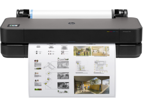 Принтер широкоформатный HP Inc DJ T230 5HB07D 24" А1 610 мм, 35 сек/A1, 68 отпечатков  A1/ч, Ethernet, USB, WIFI