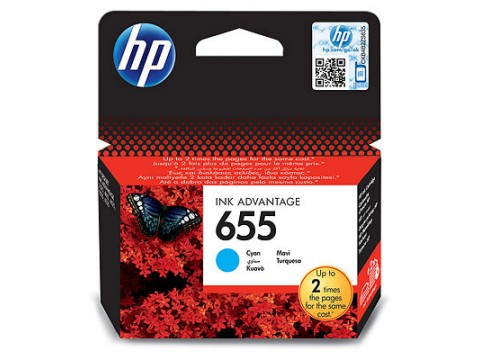 Картридж HP Ink Advantage 655 голубой / 600 страниц (CZ110AE)