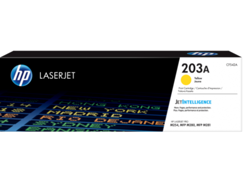 Картридж HP 203A / Yellow / 1300 Pages / CF542A