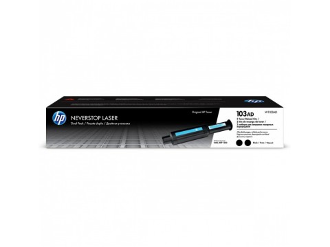 Двойной заправочный комплект HP Neverstop Laser 103AD / Black / 2 x 2500 pages / Part Number W1103AD