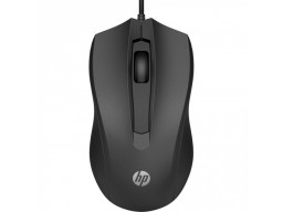 Мышь оптическая проводная HP 6VY96AA 100 Black, USB-A