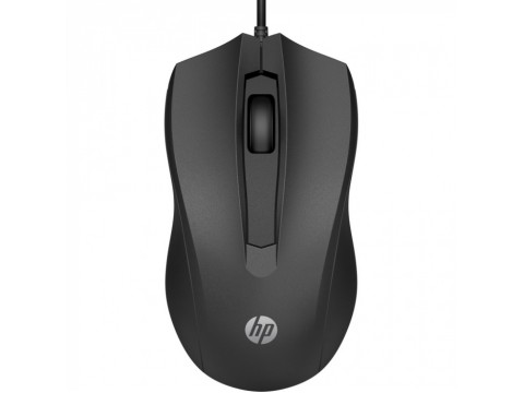 Мышь оптическая проводная HP 6VY96AA 100 Black, USB-A