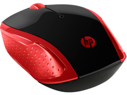 Оптическая беспроводная мышь HP 2HU82AA, 200 Empress Red, 1000 dpi, USB, 2.4 ГГц, красный